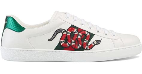 gucci mens shoes with snake|gucci ace embroidered snake.